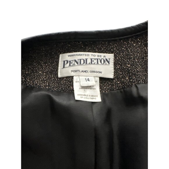 Pendleton Brownish Black Blazer with Button Detail - Picture 8 of 9